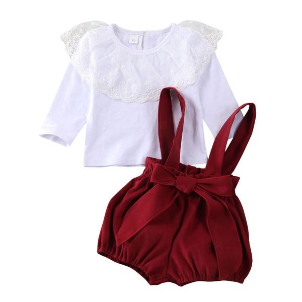 clothing sets 0-24m born baby girl clothes solid color lace ruffle long sleeve strap shorts overalls 2pcs outfits cotton, White
clothing sets 0-24m born baby girl clothes solid color lace ruffle long sleeve strap shorts overalls 2pcs outfits cotton, White