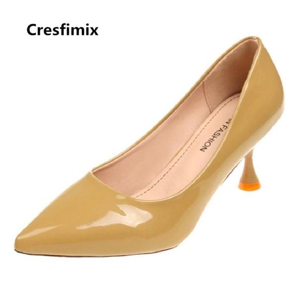 dress shoes cresfimix tacones altos women fashion comfortable spring & summer slip on pointed toe high heel pu leather b2953, Black
dress shoes cresfimix tacones altos women fashion comfortable spring & summer slip on pointed toe high heel pu leather b2953, Black