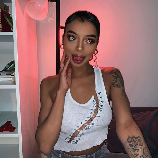 hollow out white tank streetwear punk patchwork bodycon crop gothic women camisoles party nighclub tanks
hollow out white tank streetwear punk patchwork bodycon crop gothic women camisoles party nighclub tanks
