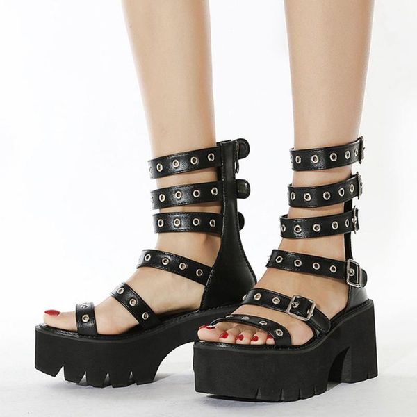 sandals bonjomarisa the big size 42 female zipper buckle platform open toe women cool stylish punk summer shoes woman, Black
sandals bonjomarisa the big size 42 female zipper buckle platform open toe women cool stylish punk summer shoes woman, Black