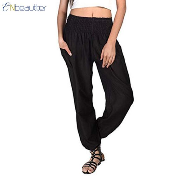 women's pants & capris enbeautter women elastic high waist harlan loose casuals plus size 5xl long elasticity solid color trousers, Black;white
women's pants & capris enbeautter women elastic high waist harlan loose casuals plus size 5xl long elasticity solid color trousers, Black;white