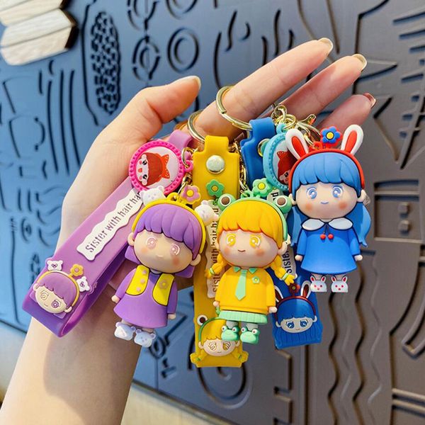 fashion cartoon keychains key chain buckles men women bags purse car keychain silica gel lovers the girl a doll pendant accessories classic, Silver
fashion cartoon keychains key chain buckles men women bags purse car keychain silica gel lovers the girl a doll pendant accessories classic, Silver