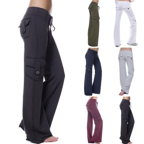 women's pants & capris all-match straight trousers fashion solid simple self cultivation elastic band multi-pockets female wide leg, Black;white
women's pants & capris all-match straight trousers fashion solid simple self cultivation elastic band multi-pockets female wide leg, Black;white