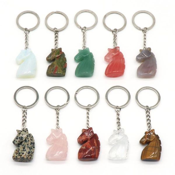 keychains fashion horse head shape natural stone car key women bag stainless steel keychain pendant jewelry accessories gifts, Silver
keychains fashion horse head shape natural stone car key women bag stainless steel keychain pendant jewelry accessories gifts, Silver