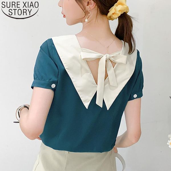 women's blouses & shirts casual chiffon korean summer women short sleeve solid back blow v-neck womens clothing bluasa 9094, White
women's blouses & shirts casual chiffon korean summer women short sleeve solid back blow v-neck womens clothing bluasa 9094, White