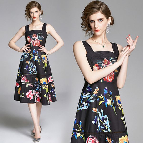 summer runway design women dressed in vintage strapless floral girdle black stylish midi party dress 8sxk, Black;gray
summer runway design women dressed in vintage strapless floral girdle black stylish midi party dress 8sxk, Black;gray