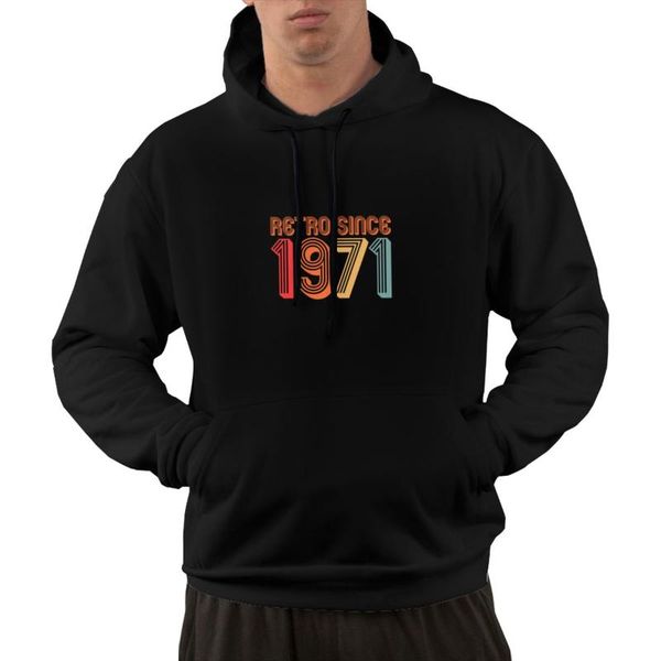 men's hoodies & sweatshirts retro since 1971 50th birthday gift printed oversized men mens clothes polyester goth tee streetwear, Black
men's hoodies & sweatshirts retro since 1971 50th birthday gift printed oversized men mens clothes polyester goth tee streetwear, Black