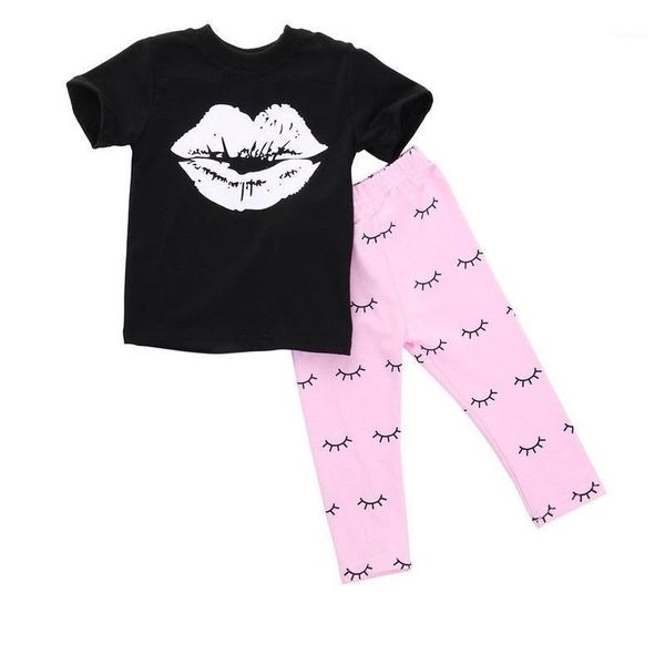 kids baby girls clothes set 2021 summer lips t-shirt+eyelash pink pants 2pcs toddler infant girl clothing outfits 3m/6m-5t sets, White
kids baby girls clothes set 2021 summer lips t-shirt+eyelash pink pants 2pcs toddler infant girl clothing outfits 3m/6m-5t sets, White