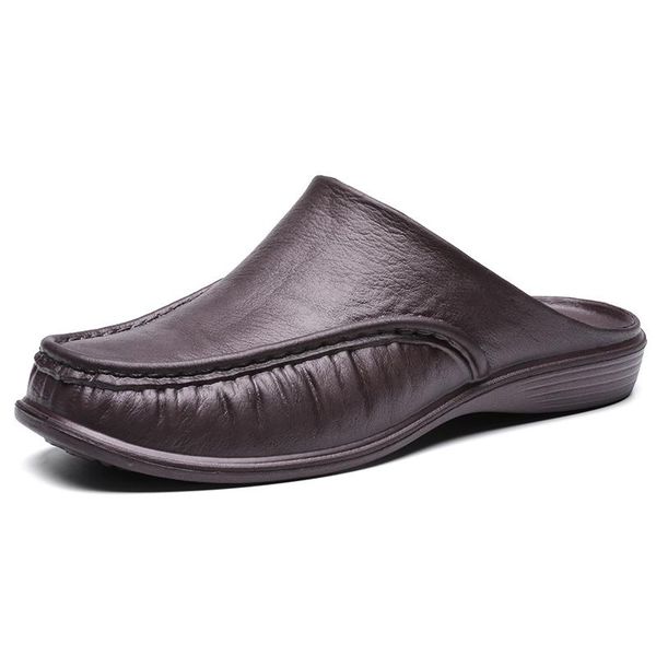 slippers men shoes summer casual british wind baotou half drag leather breathable slip on lazy loafers men's plus size, Black
slippers men shoes summer casual british wind baotou half drag leather breathable slip on lazy loafers men's plus size, Black