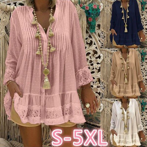 2021 new women fashion casual lace blouse long sleeve shirts summer v-neck chiffon blouses l3xz, Black
2021 new women fashion casual lace blouse long sleeve shirts summer v-neck chiffon blouses l3xz, Black