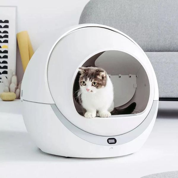 smart wifi automatic sensor cleaning cat litter box self cleaning closed tray toilet for pet fun cat toilet shoveling machine
smart wifi automatic sensor cleaning cat litter box self cleaning closed tray toilet for pet fun cat toilet shoveling machine