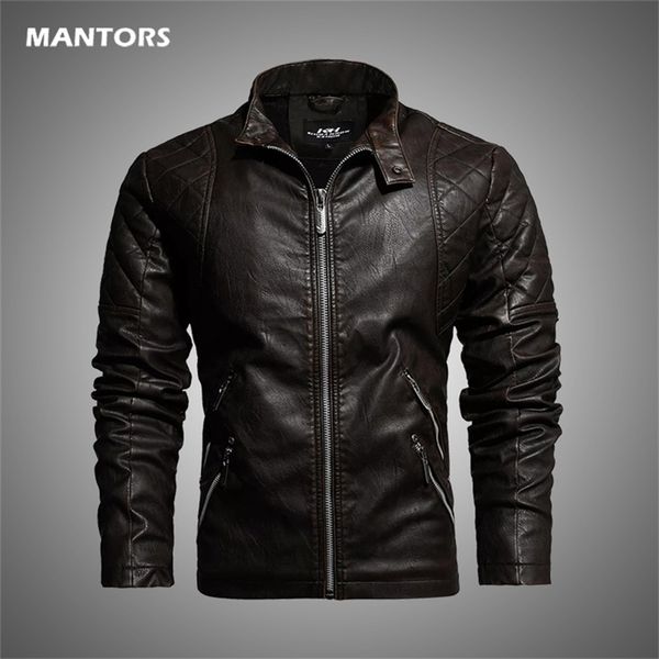 autumn winter mens leather jacket fleece stand collar pu jacket male windproof motorcycle zipper jackets men coat clothes 211110, Black
autumn winter mens leather jacket fleece stand collar pu jacket male windproof motorcycle zipper jackets men coat clothes 211110, Black