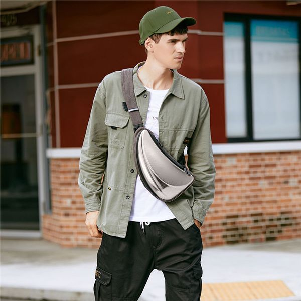 fashion chest bag waterproof pvc hard shell crescent shape cross-body pocket with adjustable strap for women men
fashion chest bag waterproof pvc hard shell crescent shape cross-body pocket with adjustable strap for women men