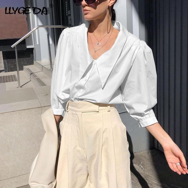 women's blouses & shirts bubble sleeve loose women turn-down collar solid white buttons shirt female 2021 summer stylish casual
women's blouses & shirts bubble sleeve loose women turn-down collar solid white buttons shirt female 2021 summer stylish casual