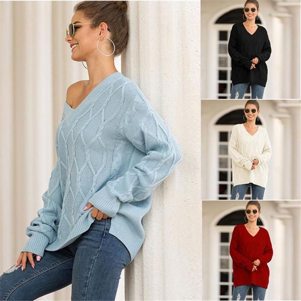 diamond plaid knitted sweater women twist v-neck pullover split sweaters autumn winter bottom solid color outwear women's, White;black
diamond plaid knitted sweater women twist v-neck pullover split sweaters autumn winter bottom solid color outwear women's, White;black