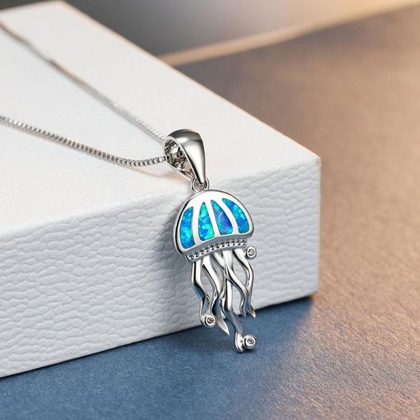 chains j60e dainty silver color women chain necklace vintage fashion jellyfish pendant cute female blue opal necklaces
chains j60e dainty silver color women chain necklace vintage fashion jellyfish pendant cute female blue opal necklaces