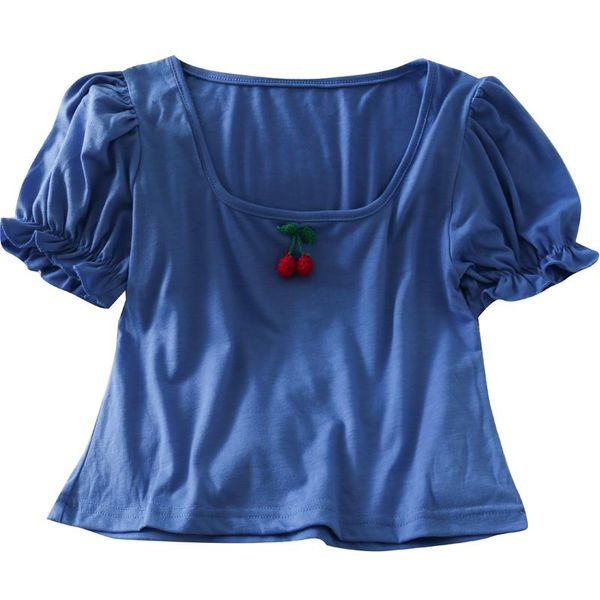women's blouses & shirts korea thin micro-transparent short-sleeved square collar clavicle summer short section slim cherry shirt, White
women's blouses & shirts korea thin micro-transparent short-sleeved square collar clavicle summer short section slim cherry shirt, White