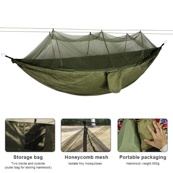 camping/garden hammock with mosquito net outdoor furniture 1-2 person portable hanging bed strength parachute fabric sleep swing
camping/garden hammock with mosquito net outdoor furniture 1-2 person portable hanging bed strength parachute fabric sleep swing