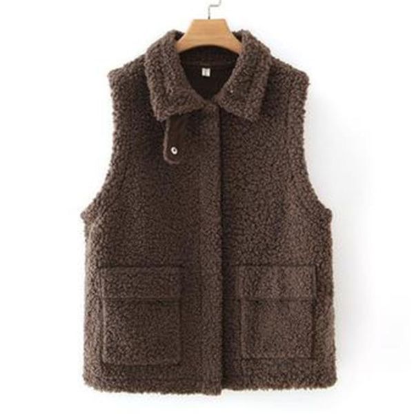 women's vests woman oversize female thicken waistcoat imitation fur lambswool chaleco ladies loose warm gilet manteau sleeveless jacket, Black;white
women's vests woman oversize female thicken waistcoat imitation fur lambswool chaleco ladies loose warm gilet manteau sleeveless jacket, Black;white