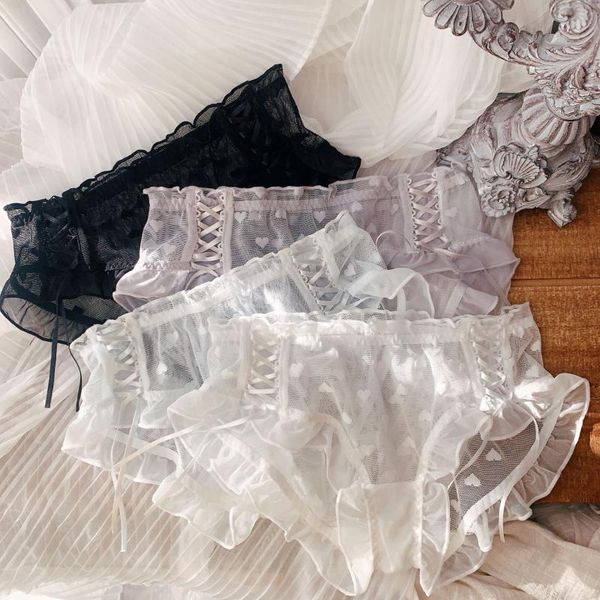 women's panties japanese style lace underwear girl mesh sweet exquisite low waist soft female ribbon bow shorts, Black;pink
women's panties japanese style lace underwear girl mesh sweet exquisite low waist soft female ribbon bow shorts, Black;pink
