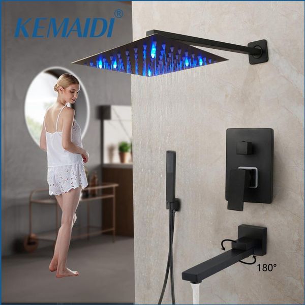 kemaidi matte black shower faucets set rain waterfall concealed shower system wall mount bathtub mixer combo set
kemaidi matte black shower faucets set rain waterfall concealed shower system wall mount bathtub mixer combo set