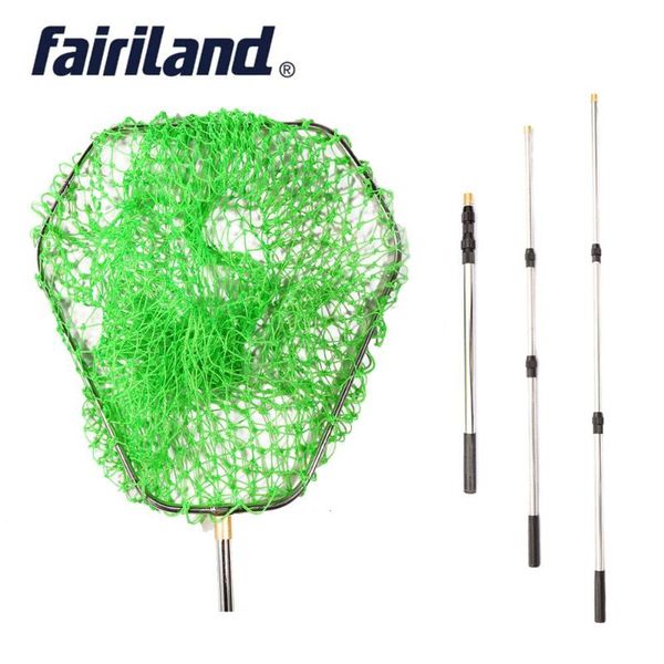 260cm long landing net retractable fishing net 60*60cm/24*24in triangle aluminum 12mm hoop 2mm nylon scoop dip nets
260cm long landing net retractable fishing net 60*60cm/24*24in triangle aluminum 12mm hoop 2mm nylon scoop dip nets