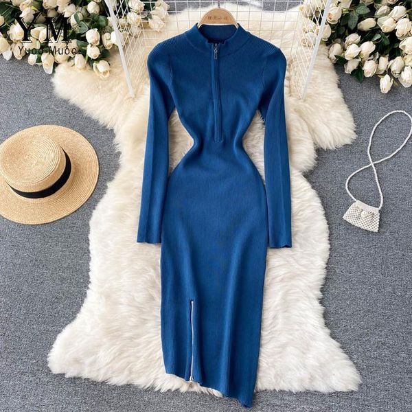 casual dresses yuoomuoo autumn winter knitted sweater dress women fashion zipper o-neck bag hips irregular split bodycon streetwear, Black;gray
casual dresses yuoomuoo autumn winter knitted sweater dress women fashion zipper o-neck bag hips irregular split bodycon streetwear, Black;gray