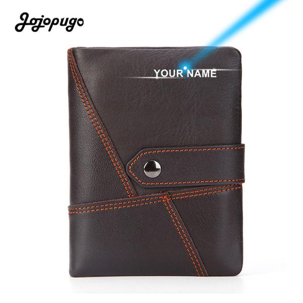 wallets jojopugo 2021 est men brown genuine cow leather wallet id card holder designer men's purses & laser engraving, Red;black
wallets jojopugo 2021 est men brown genuine cow leather wallet id card holder designer men's purses & laser engraving, Red;black
