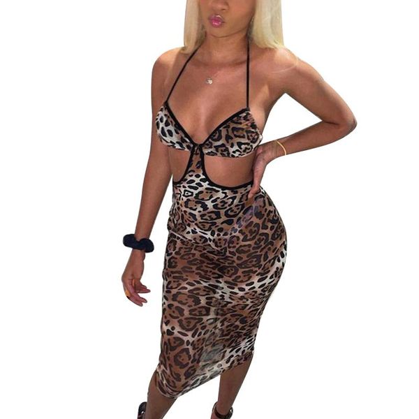 casual dresses female dress, leopard print halter-neck sleeveless backless sundress for summer, s//l, Black;gray
casual dresses female dress, leopard print halter-neck sleeveless backless sundress for summer, s//l, Black;gray