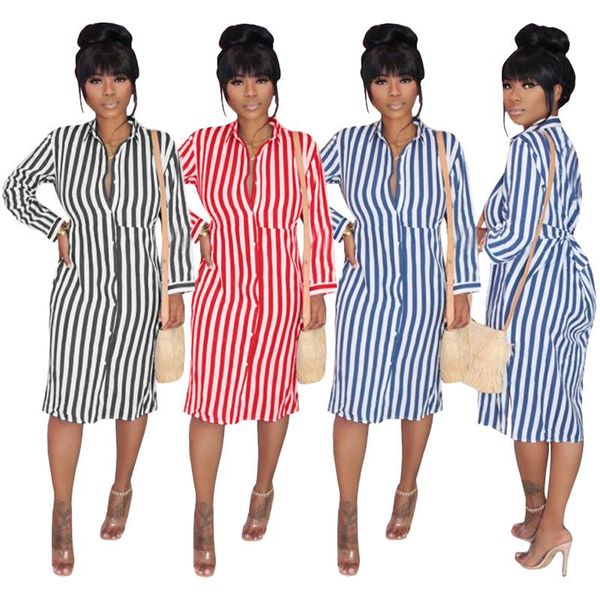 casual dresses chiclover office ladies straight for women wholesale items striped buttons shirt dress with belt drop, Black;gray
casual dresses chiclover office ladies straight for women wholesale items striped buttons shirt dress with belt drop, Black;gray
