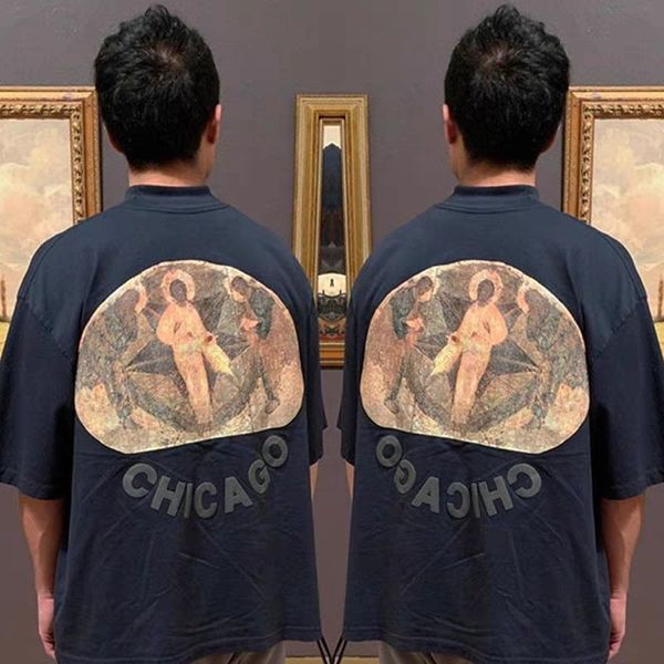 2021 new 20ss kanye west t shirt men women oil paint 3d foam print cotton oversize hip hop jesus is king tees be4a, White
2021 new 20ss kanye west t shirt men women oil paint 3d foam print cotton oversize hip hop jesus is king tees be4a, White