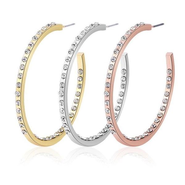 hoop & huggie selling rhinestone circle women earrings exaggerated smooth ring round wedding earring jewelry wholesale, Golden;silver
hoop & huggie selling rhinestone circle women earrings exaggerated smooth ring round wedding earring jewelry wholesale, Golden;silver