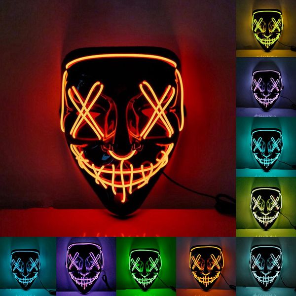 halloween horror mask cosplay led mask light up el wire scary mask glow in dark masque party masks props
halloween horror mask cosplay led mask light up el wire scary mask glow in dark masque party masks props