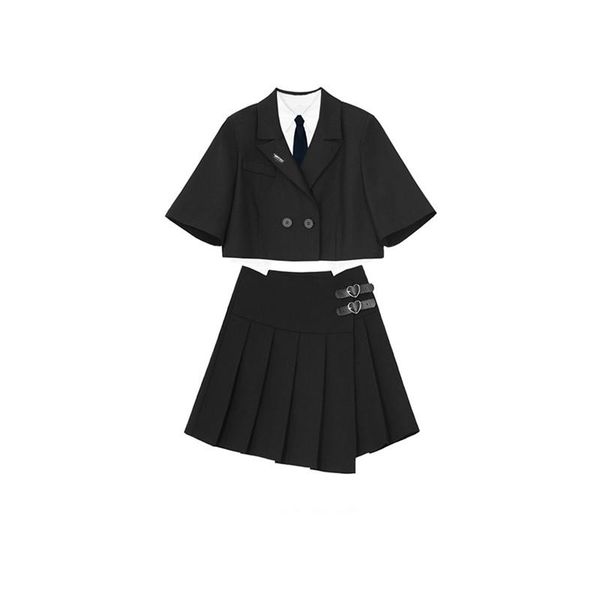 clothing sets ladies school uniform japanese style fashion art college short sleeve plaid printing suits coat white shirt tie formal wear
clothing sets ladies school uniform japanese style fashion art college short sleeve plaid printing suits coat white shirt tie formal wear