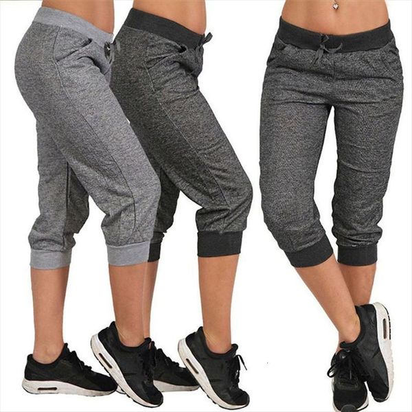 summer pants sweatpants capri cropped womens short jogger running loose casual drawstring waist with side pockets, White;black
summer pants sweatpants capri cropped womens short jogger running loose casual drawstring waist with side pockets, White;black