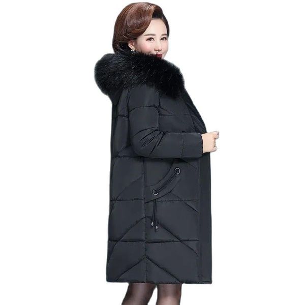 women's down & parkas 2021 overcoat parka middle-aged elderly mothers cotton jacket mid-length hooded big fur collar ladies, Black
women's down & parkas 2021 overcoat parka middle-aged elderly mothers cotton jacket mid-length hooded big fur collar ladies, Black