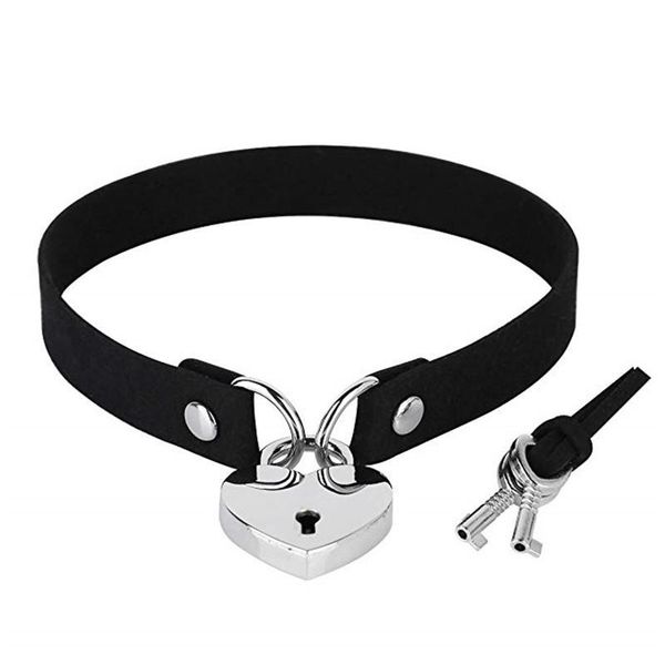 chokers goth heart shape lock pendant necklace for women punk choker adjustable soft pu leather collars dark lolita jewelry, Golden;silver
chokers goth heart shape lock pendant necklace for women punk choker adjustable soft pu leather collars dark lolita jewelry, Golden;silver
