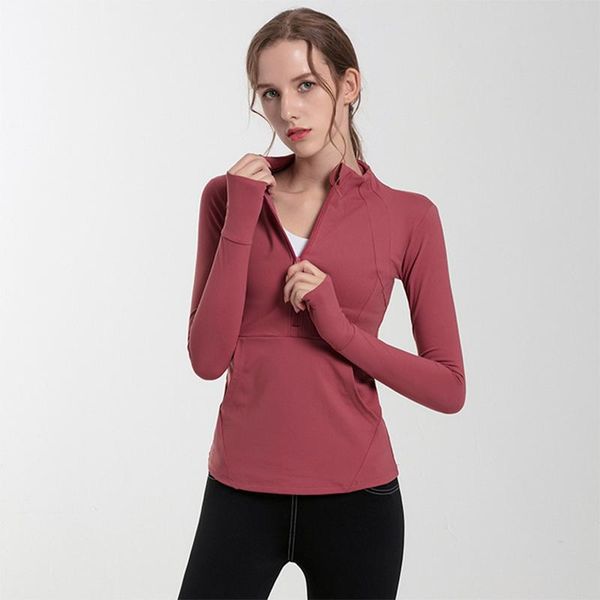 running jackets antibom autumn winter zipper sports jacket women fitness gym yoga coats with pocket breathable solid color shirts, Black;red
running jackets antibom autumn winter zipper sports jacket women fitness gym yoga coats with pocket breathable solid color shirts, Black;red
