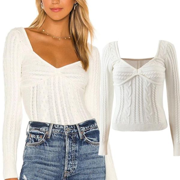 women's sweaters elmsk women fashion winter enlgand style high street vintage sqaure collar flowers knitted, White;black
women's sweaters elmsk women fashion winter enlgand style high street vintage sqaure collar flowers knitted, White;black