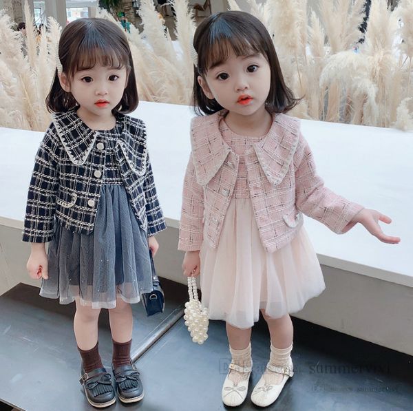 girls princess clothes sets kids plaid lapel long sleeve blazers outwear+sequins lace tulle vest dress 2pcs lady style children outfits q256, White
girls princess clothes sets kids plaid lapel long sleeve blazers outwear+sequins lace tulle vest dress 2pcs lady style children outfits q256, White