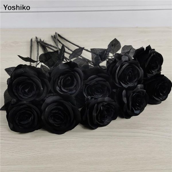 decorative flowers & wreaths 1 pc 50cm black rose artificial flower single branch home decor halloween christmas party simulation silk
decorative flowers & wreaths 1 pc 50cm black rose artificial flower single branch home decor halloween christmas party simulation silk