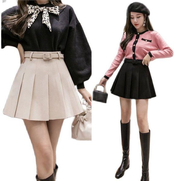 skirts belt elegant skirt high waist 2021 fashion pleated mini wine red spring and autumn girl dance black
skirts belt elegant skirt high waist 2021 fashion pleated mini wine red spring and autumn girl dance black