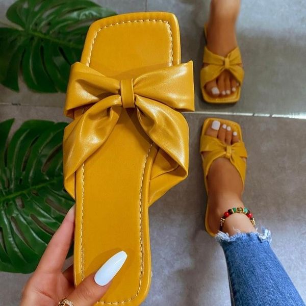 slippers 2021 summer square toe bowknot women's casual plus size flat slip on sandals outdoor beach shoes women, Black
slippers 2021 summer square toe bowknot women's casual plus size flat slip on sandals outdoor beach shoes women, Black
