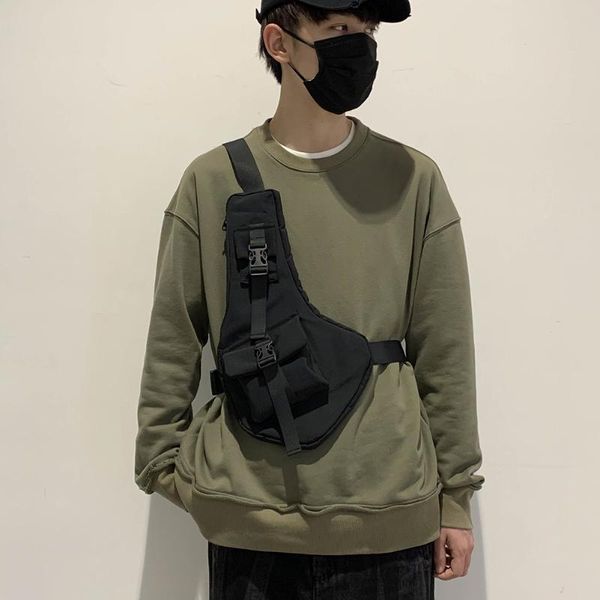 men women vest chest style bag hip hop waist pack nylon streetwear shoulder crossbody bags for travelling accessories
men women vest chest style bag hip hop waist pack nylon streetwear shoulder crossbody bags for travelling accessories