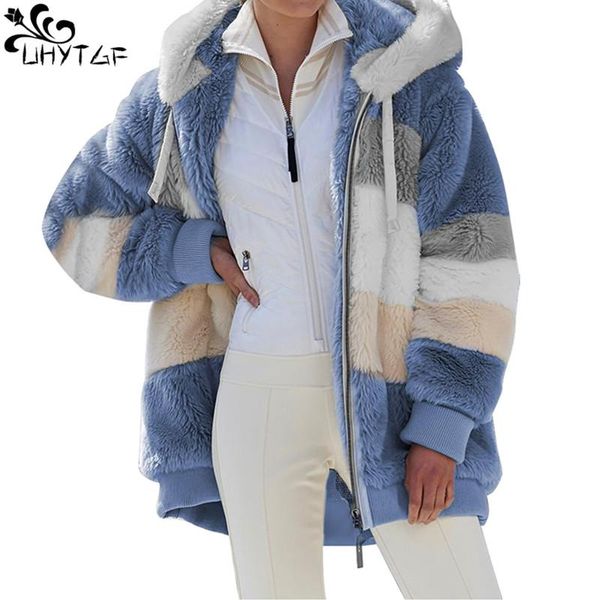 women's jackets uhytgf winter womens coat fashion casual plaid ladies clothes hooded zipper cashmere women jacket outerwear 970, Black;brown
women's jackets uhytgf winter womens coat fashion casual plaid ladies clothes hooded zipper cashmere women jacket outerwear 970, Black;brown