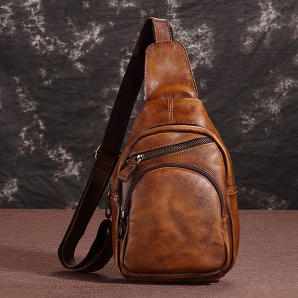 backpack genuine leather cross body male chest bag rucksack vintage style multi-pockets men 100% cowhide one shoulder sling bags
backpack genuine leather cross body male chest bag rucksack vintage style multi-pockets men 100% cowhide one shoulder sling bags