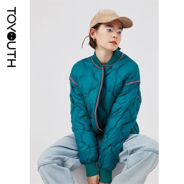 toyouth women down jackets thickening duck black greee white warm solid short baseball collar casual chic style overcoat 210923
toyouth women down jackets thickening duck black greee white warm solid short baseball collar casual chic style overcoat 210923