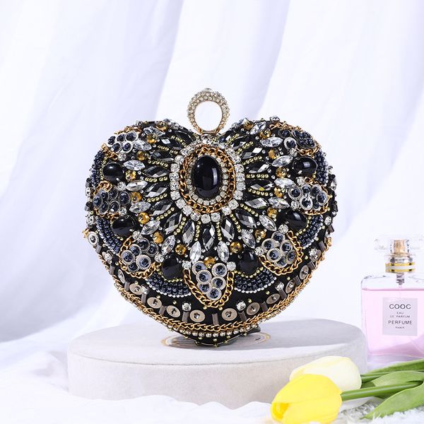 fashion evening bag diansheng diamond dinner black love peach heart one shoulder messenger
fashion evening bag diansheng diamond dinner black love peach heart one shoulder messenger