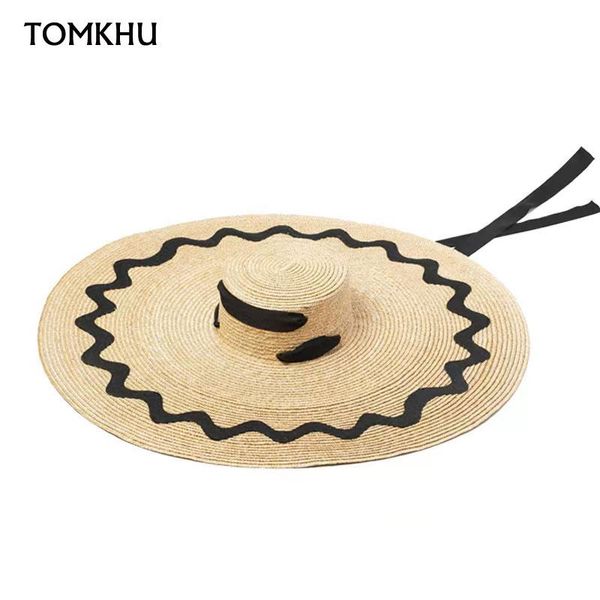berets patch large brim straw hat ladies flat oversized beach sun fashion fadora for woman catwalk cape, Blue;gray
berets patch large brim straw hat ladies flat oversized beach sun fashion fadora for woman catwalk cape, Blue;gray