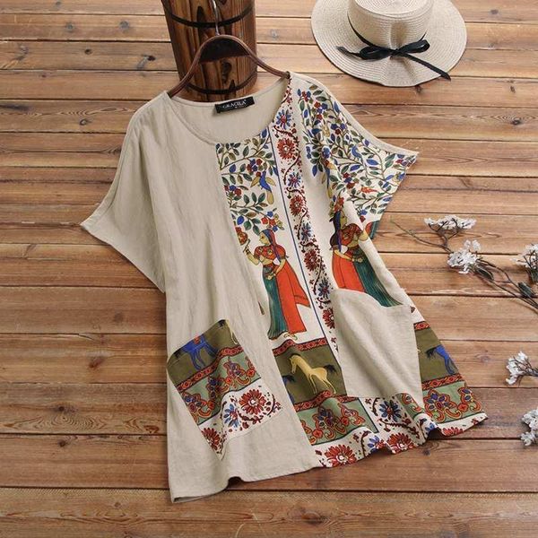 zanzea summer women bohemian printed blouse casual short sleeve cotton linen shirt robe femme blusas femininas tunic mujer, White
zanzea summer women bohemian printed blouse casual short sleeve cotton linen shirt robe femme blusas femininas tunic mujer, White